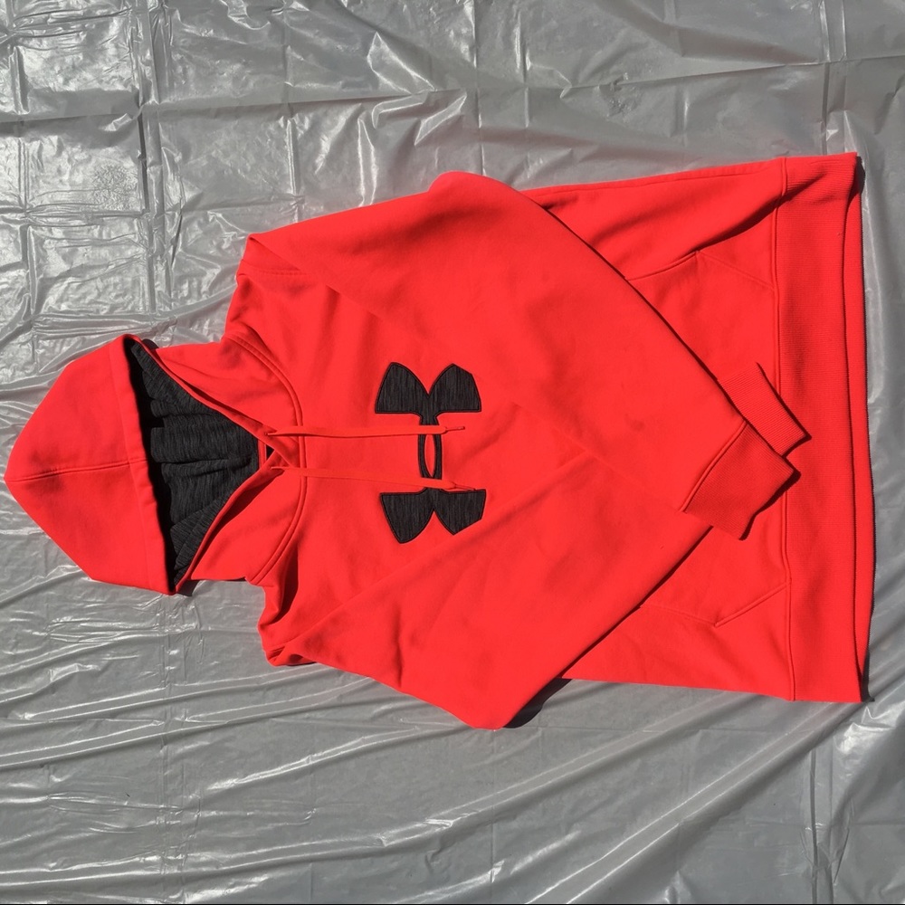 Bright pink/orange hoodie